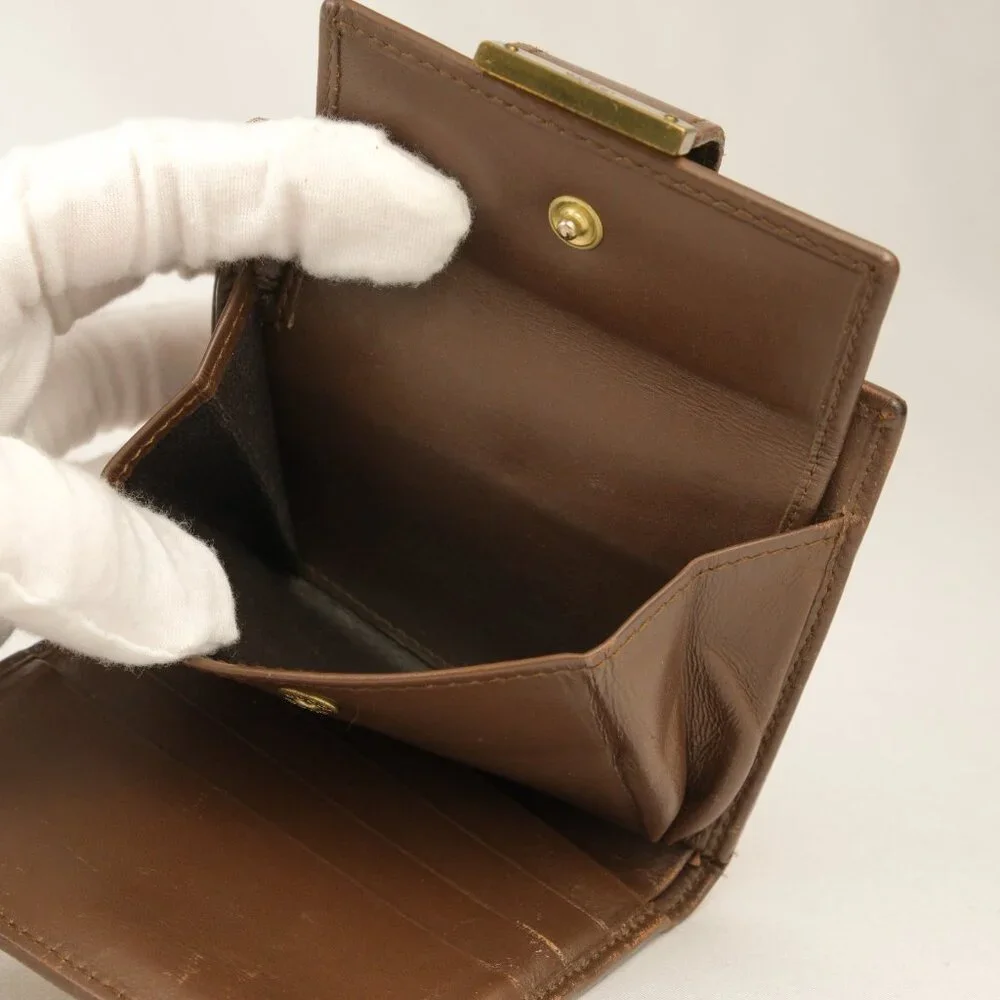 Gucci GG Canvas Monogram Bifold Wallet, Brown/Tan